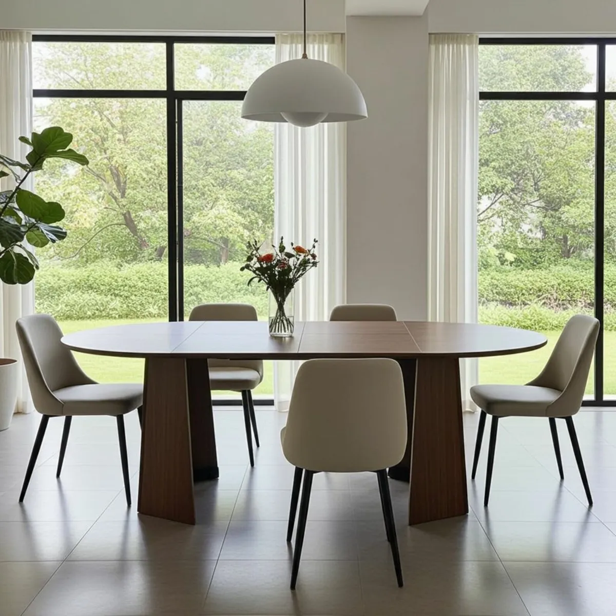 The  Extendable Round Dining Table 140 or 180cm - Image 4