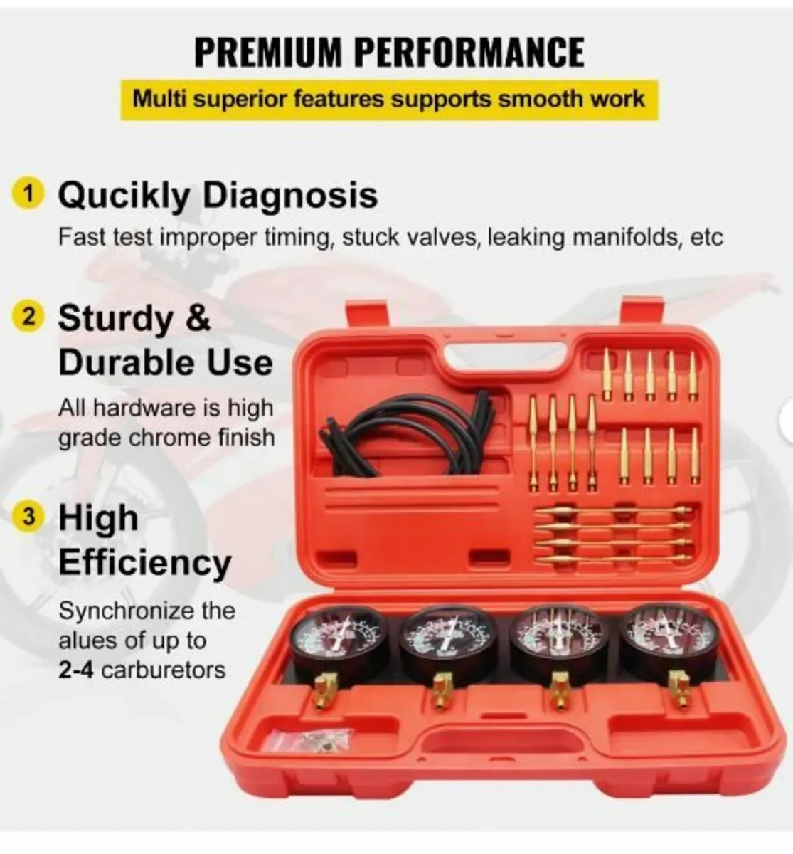 Fuel Vacuum Carburetor Synchronize Tool - Image 4
