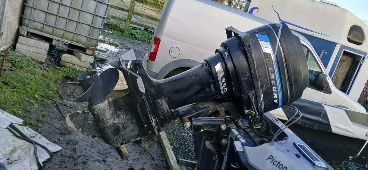 Boats trailer and engine for sale - Image 3