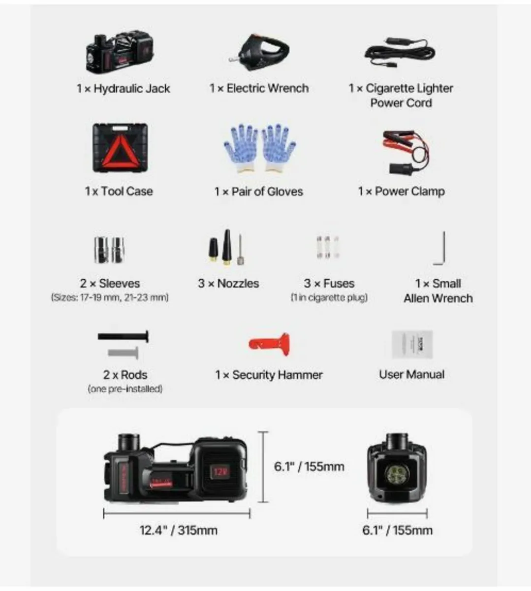 Electric Car Jack, 5 Tons /11000 lbs - Image 4