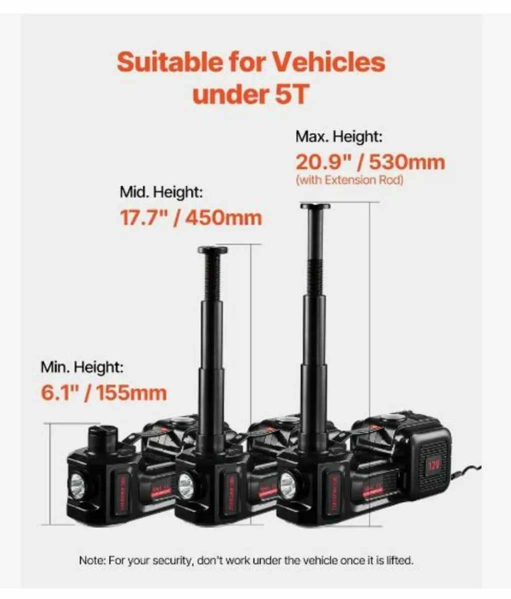 Electric Car Jack, 5 Tons /11000 lbs - Image 3