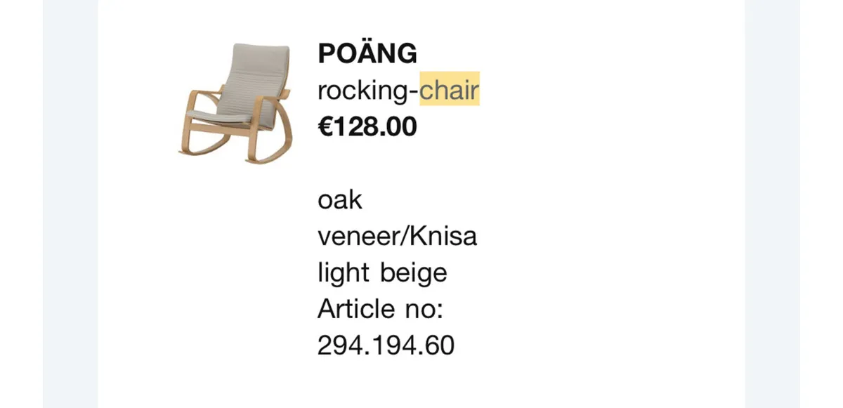 IKEA rocking chair - Image 3