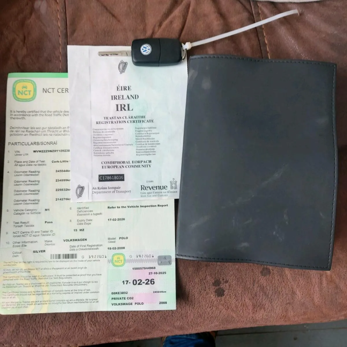 2008 VOLKS,POLO,NEW NCT,PRICE €2300 - Image 1