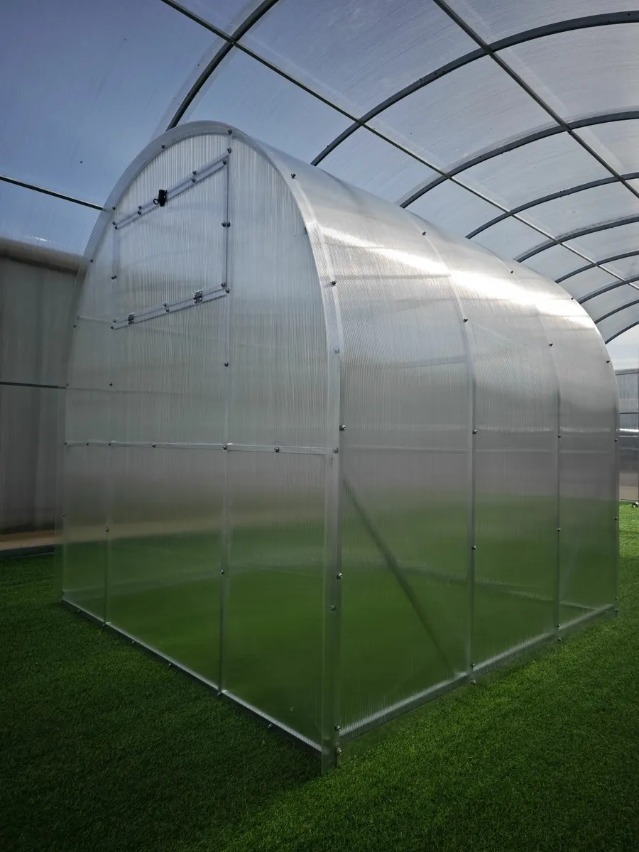 SALE - COMPACT Polycarbonate Greenhouse/Polytunnel - Image 3