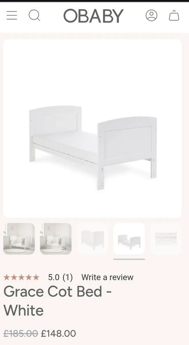 Obaby Grace Cot - Image 4