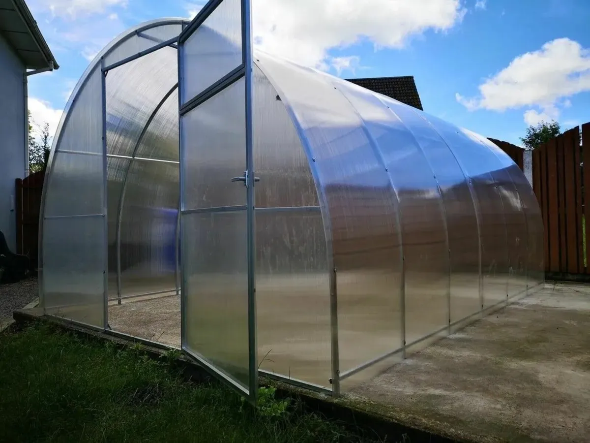 SALE - AG Polycarbonate Greenhouse/Polytunnel - Image 1
