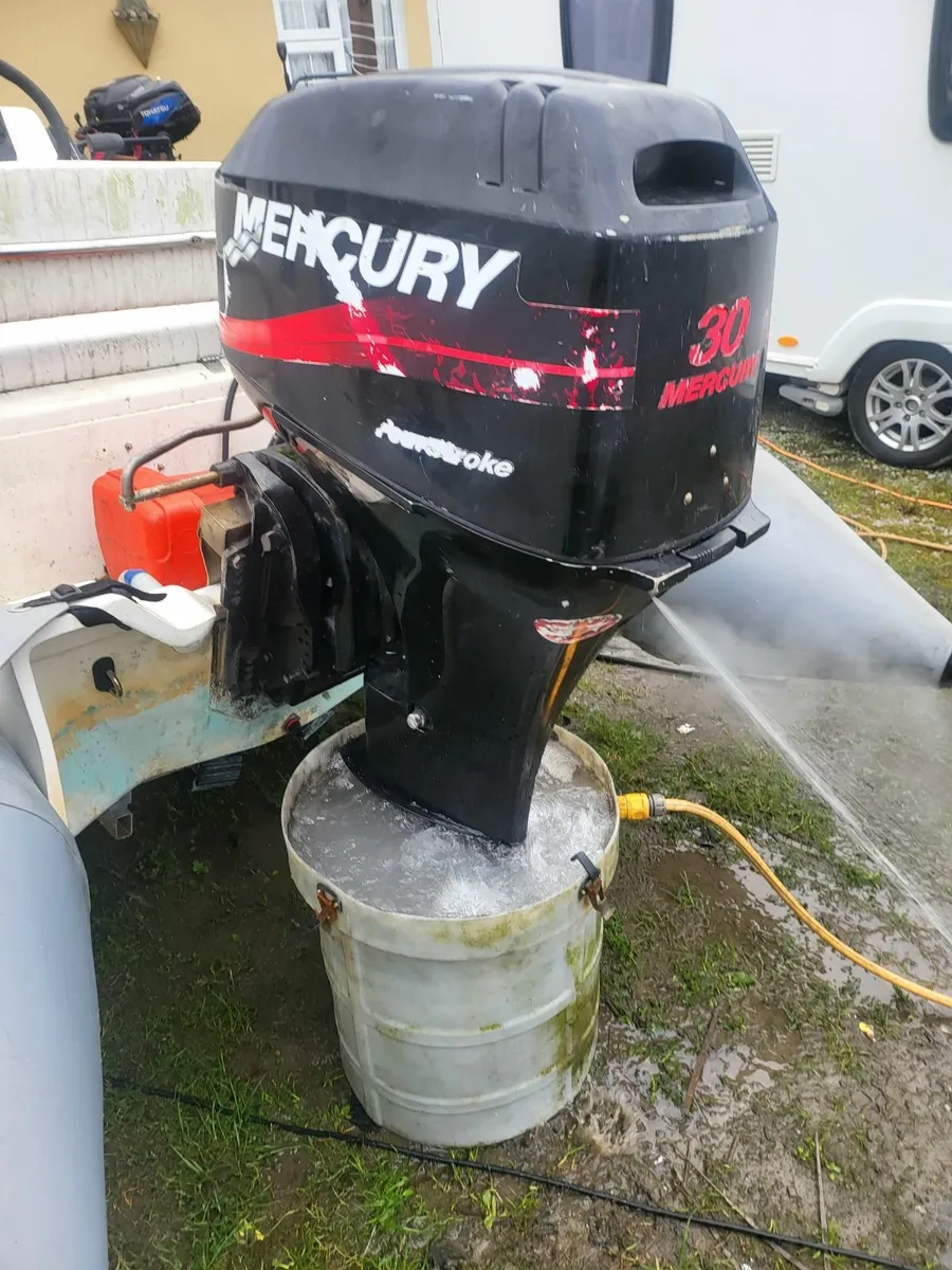 4.7 meter rib 4 stroke 30hp good trailer fine boat - Image 2