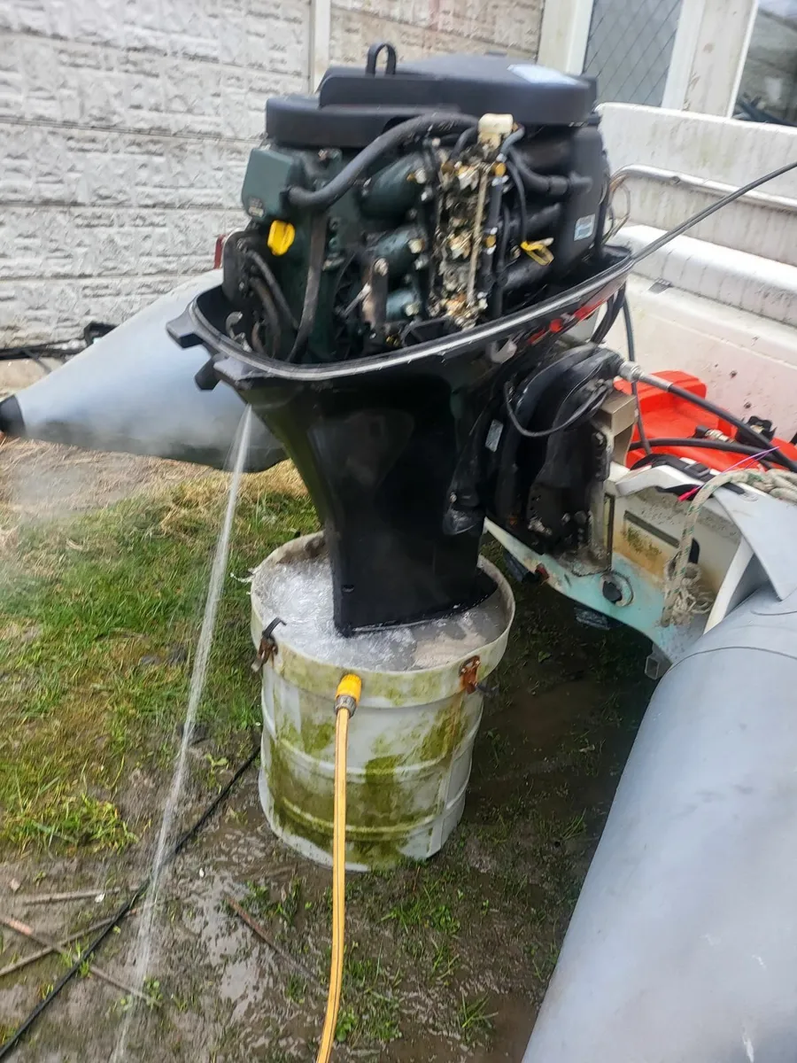 4.7 meter rib 4 stroke 30hp good trailer fine boat - Image 3