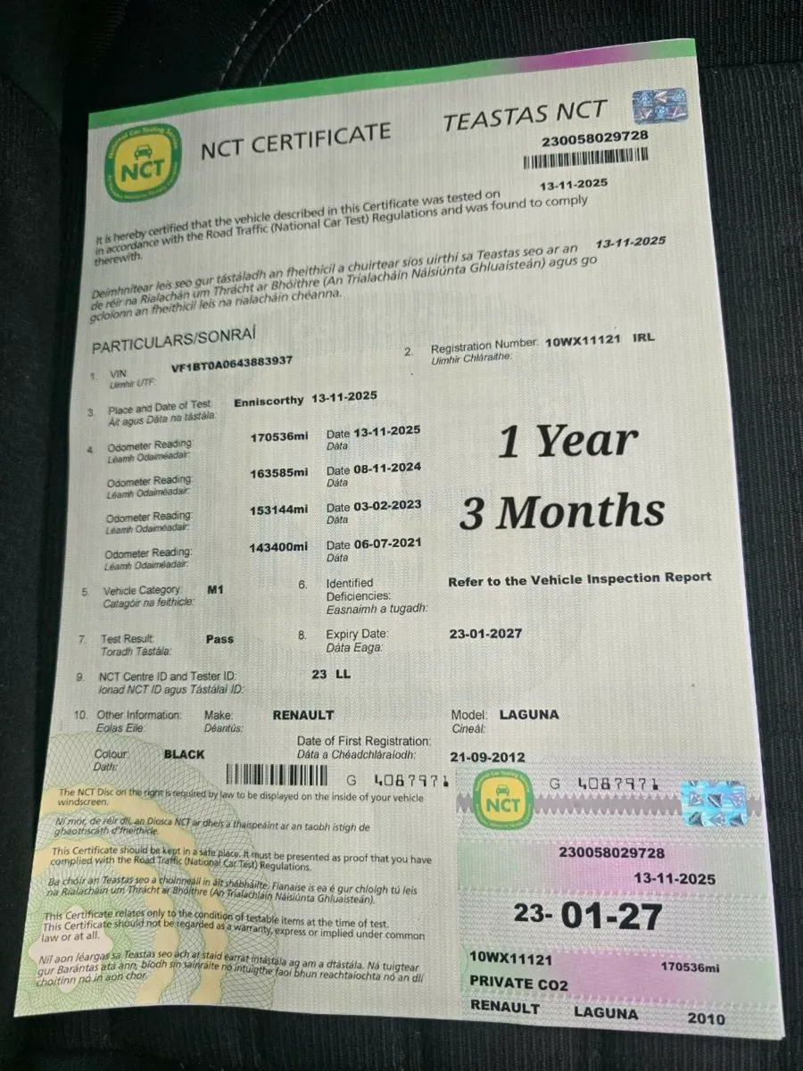 NCT 01/27 1.5 DCI Renault Laguna - Image 1