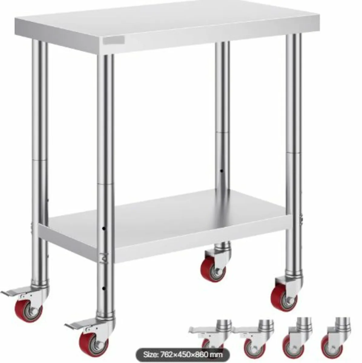 Stainless Steel Catering Work Table 30x18 Inch - Image 1