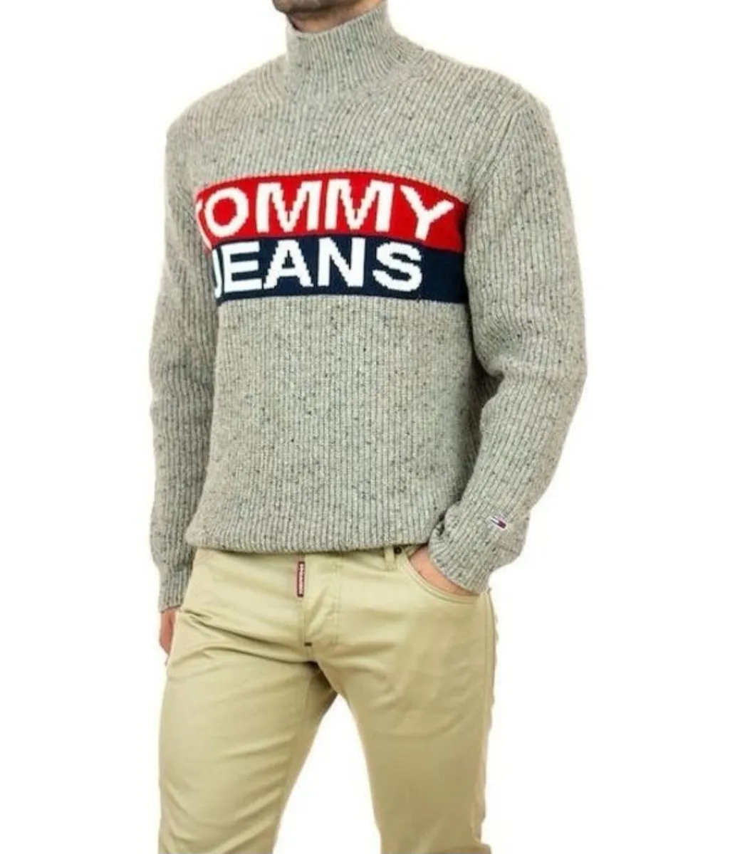 Tommy Jeans Knitted Wool Jumper - Mens - Image 1