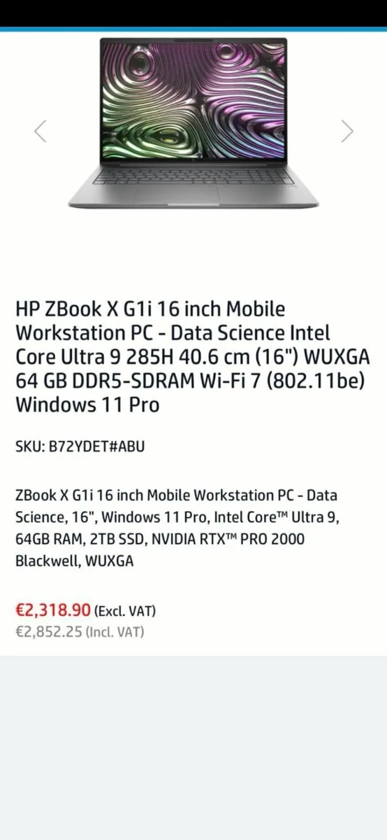 Laptop hp zbook - Image 1