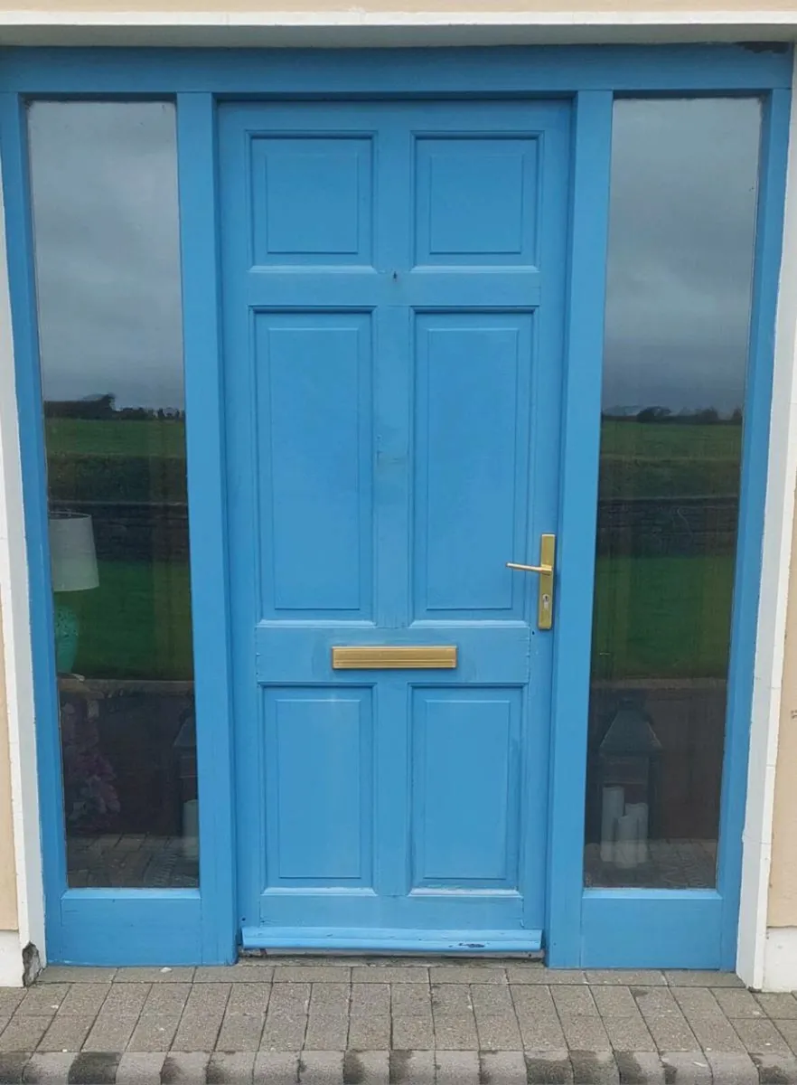 Solid wood front door