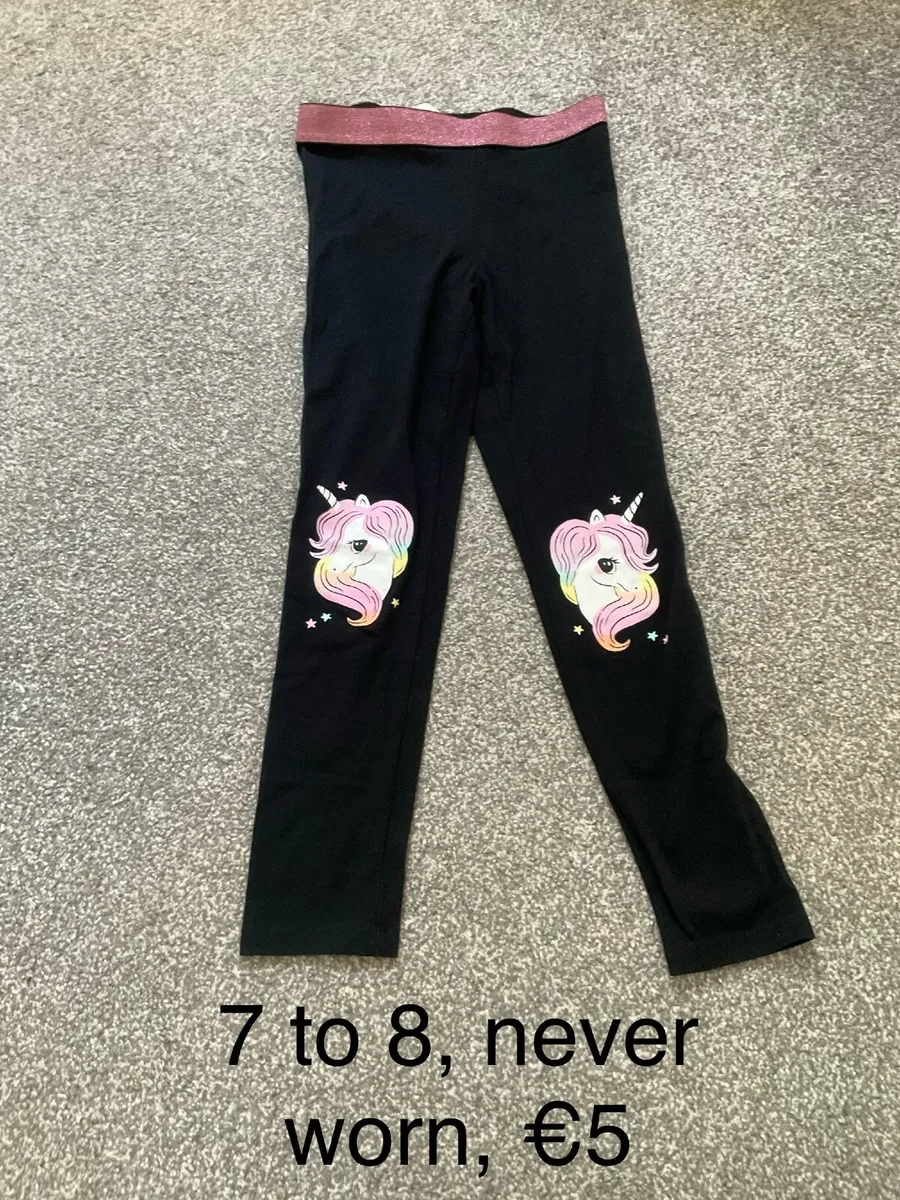 Girls leggings, 7 to 8, never worn