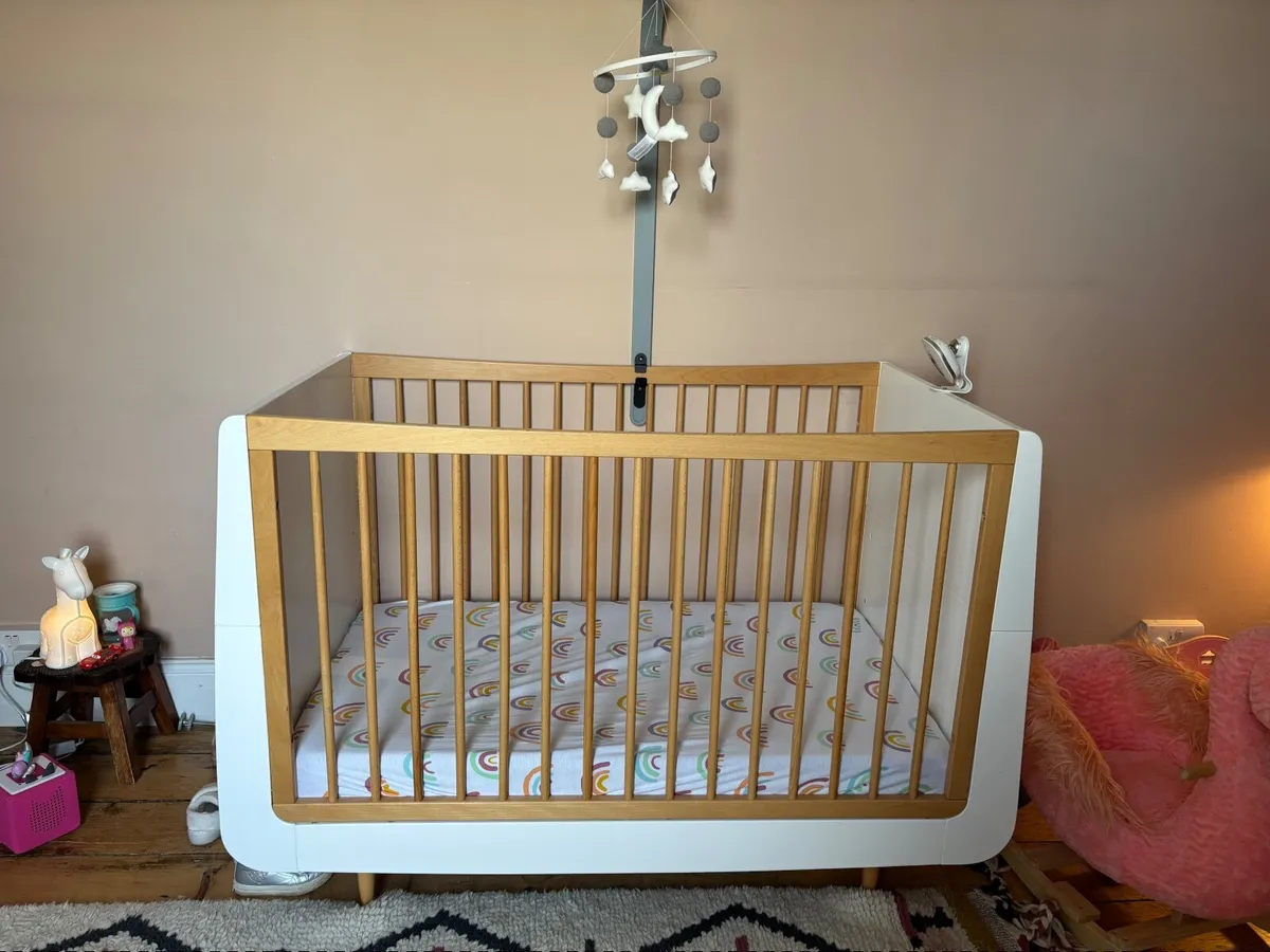 Snuzkot Skandi Cot Bed and Changing Unit - Image 1