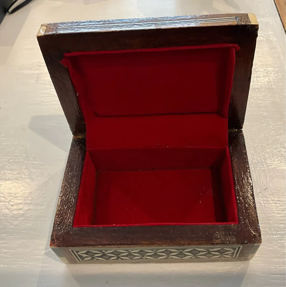 Inlaid Mother of Pearl Egyptian Hand Made Box - Image 4