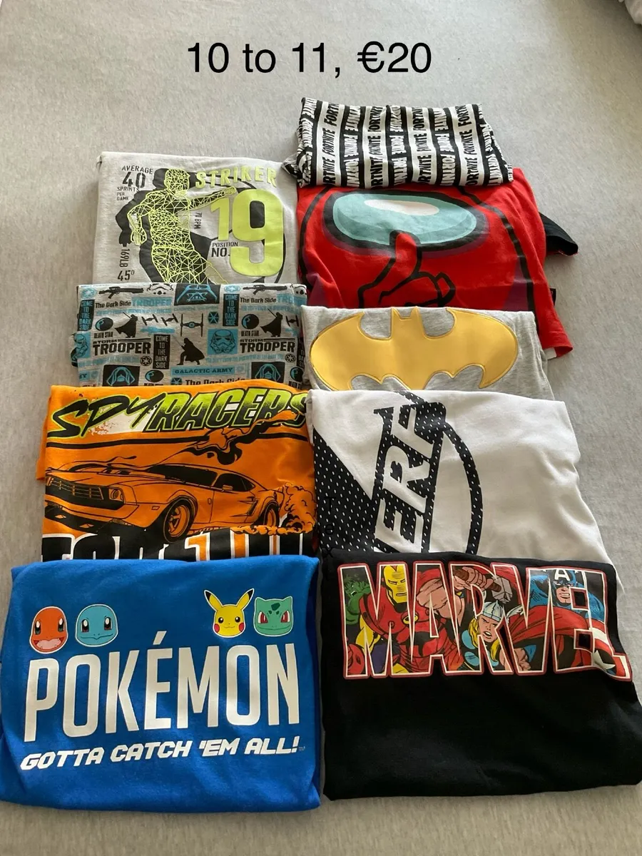 Boys t shirt bundle, 10 to 11, great condition