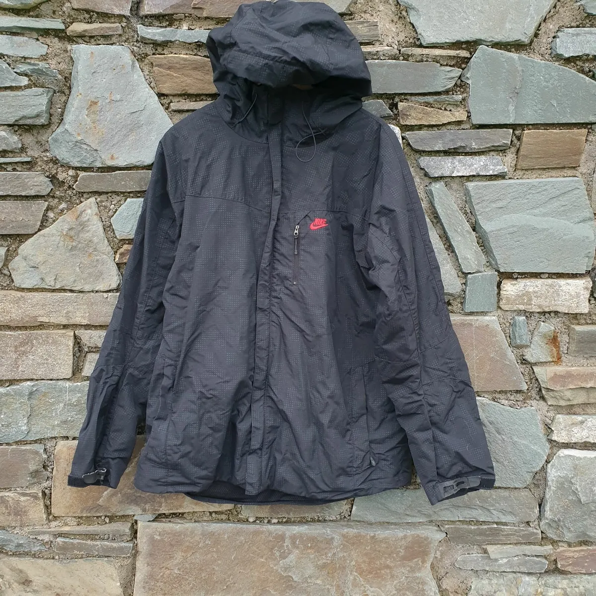 Nike black hooded raincoat size XL - Image 1