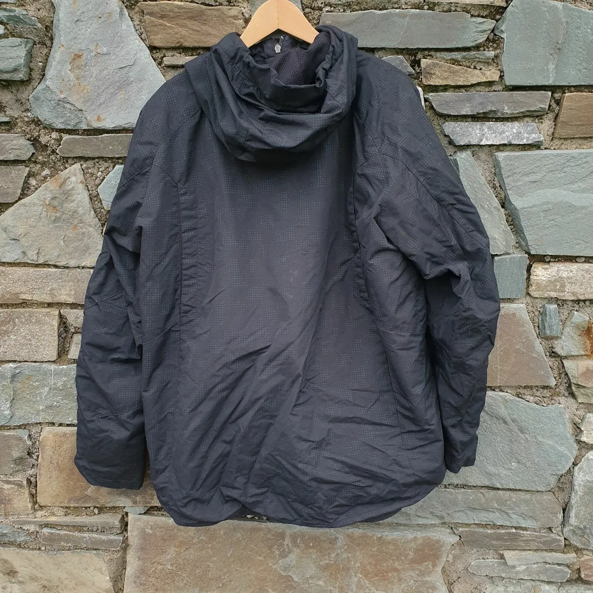 Nike black hooded raincoat size XL - Image 2