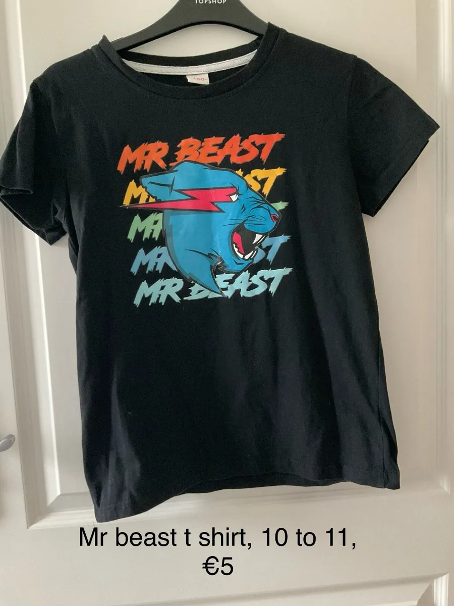 Mr beast t shirt , 10 to 11