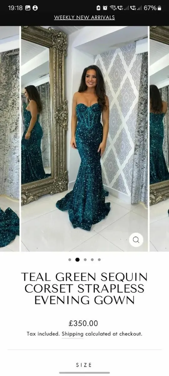 debs dress DANI UK 4 - 6 xs ty Christmas ball - Image 2