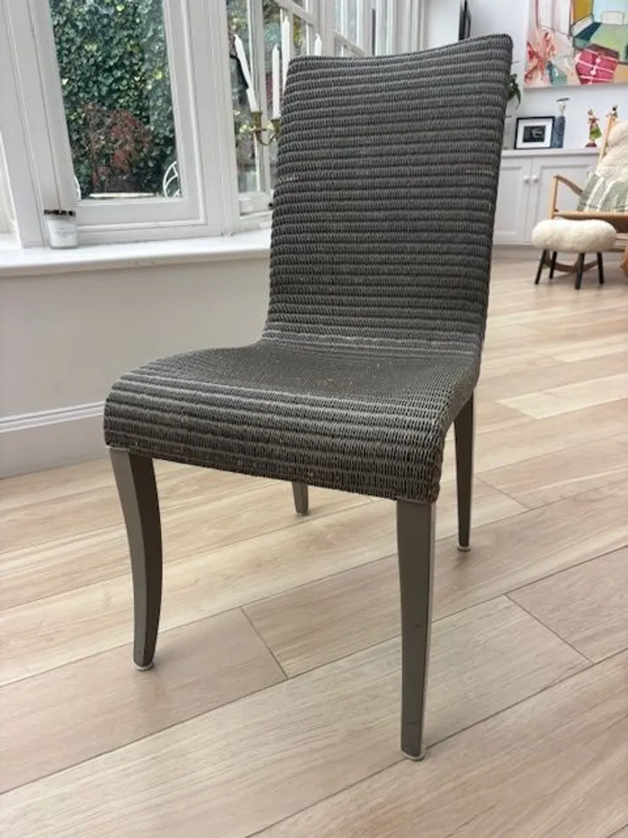 Lloyd Loom dining chairs - Image 1