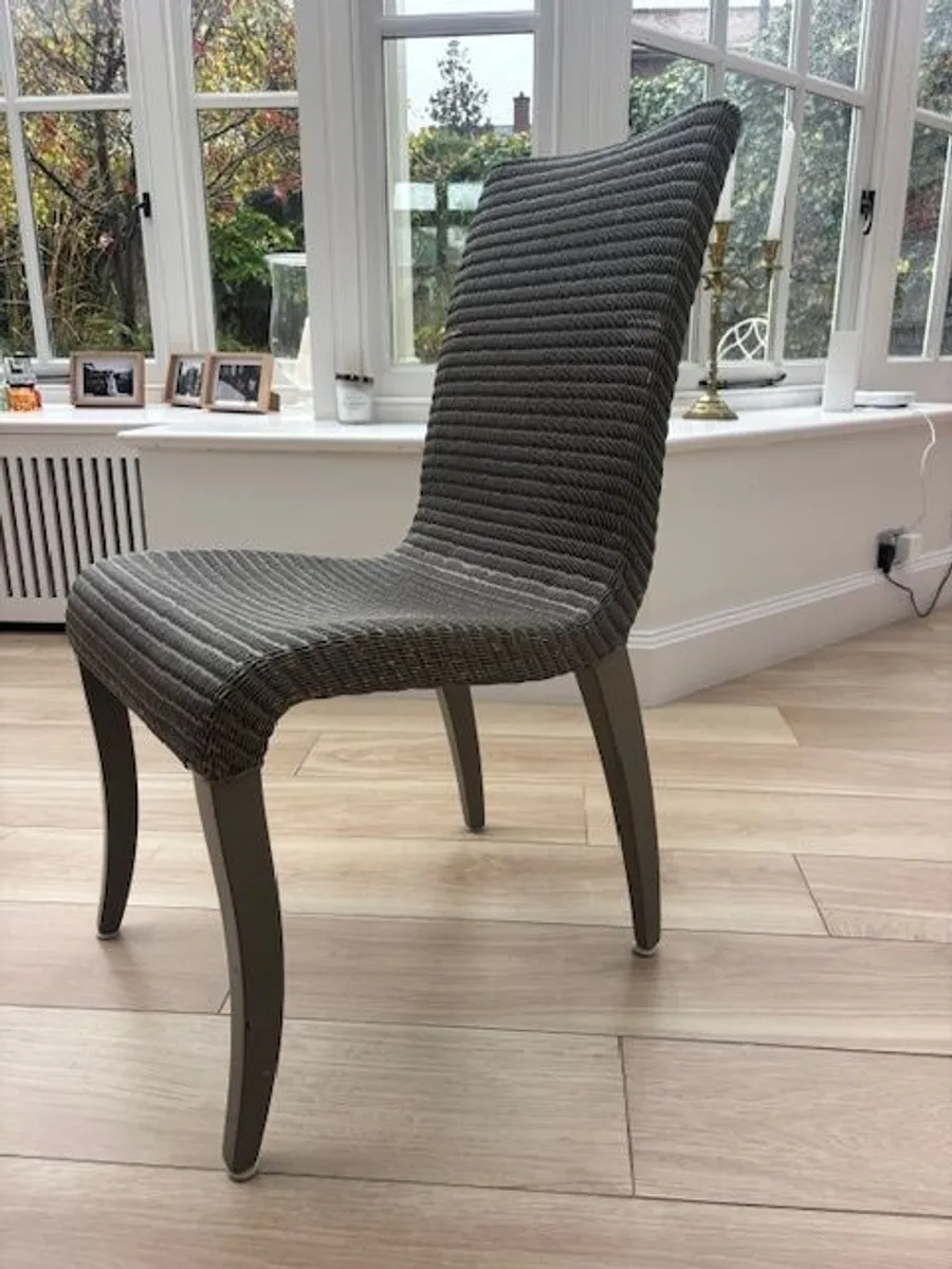 Lloyd Loom dining chairs - Image 3