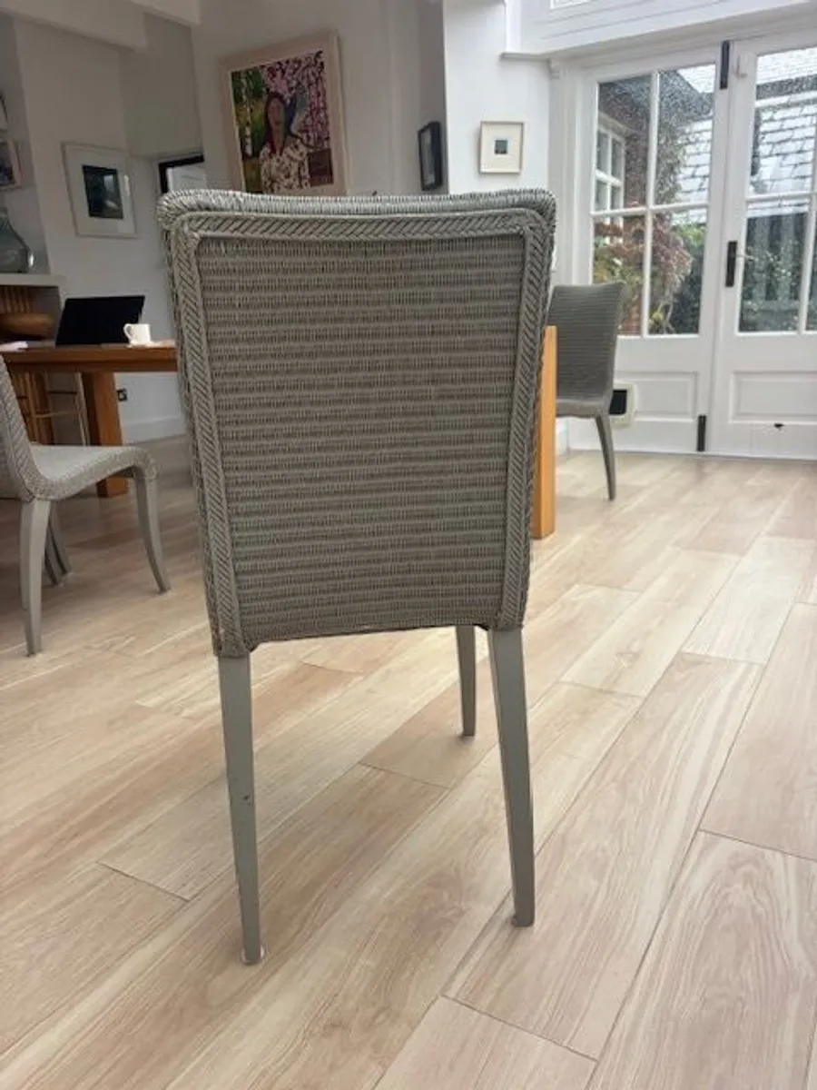 Lloyd Loom dining chairs - Image 4