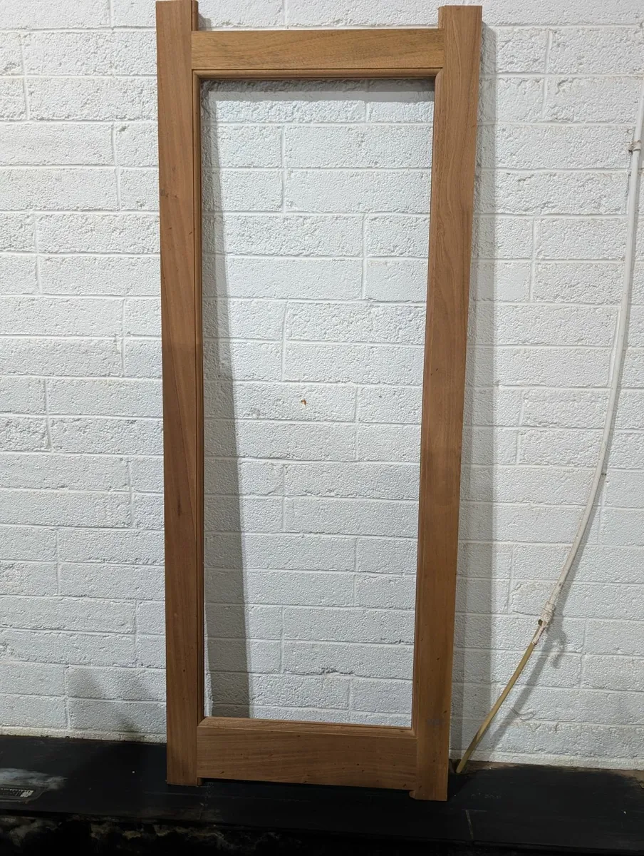 2xHardwood Mahogany External Doors(Unglazed)80x32" - Image 2