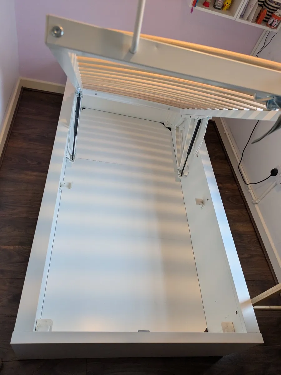 IKEA MALM Ottoman bed, white, Standard Single - Image 3