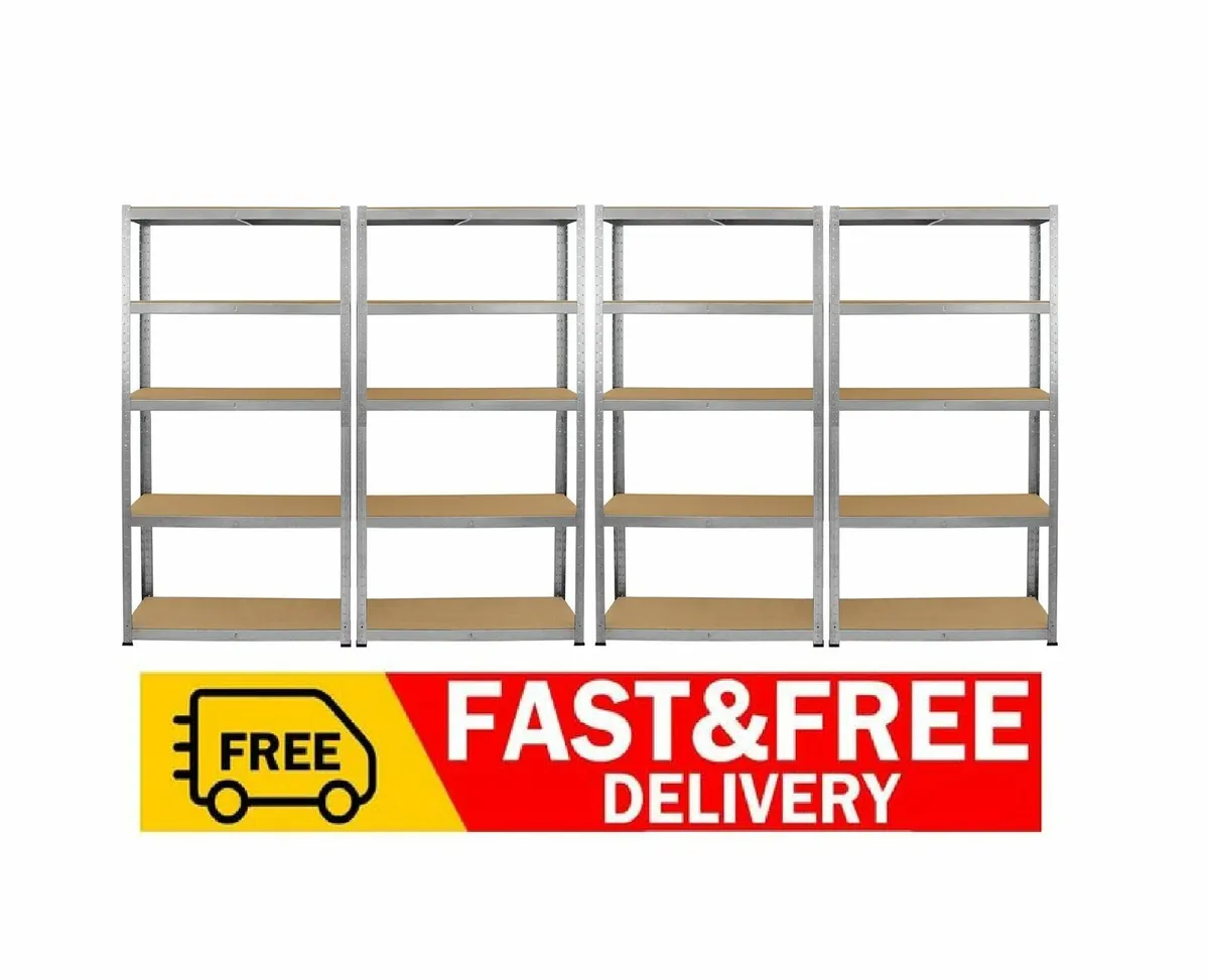 4 X SHELVING RACKING FREE DELIVERY - Image 1