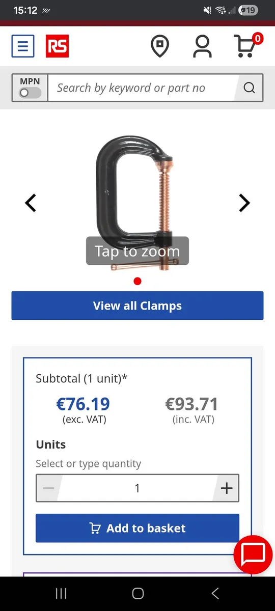 Bessey 258mm  g clamp ( new) - Image 1