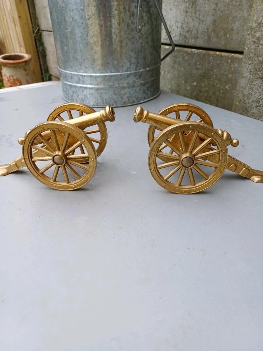 Vintage Brass Cannons - Image 3