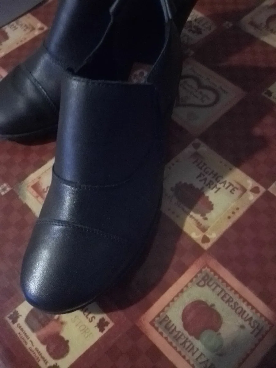 Ladies ankle boots (black) made by Reiker - Image 1