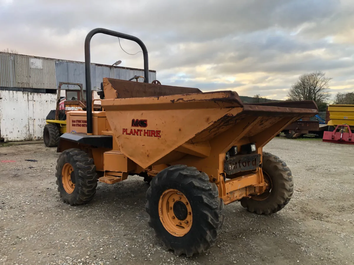 5 tonne barford straight tip dumper - Image 1
