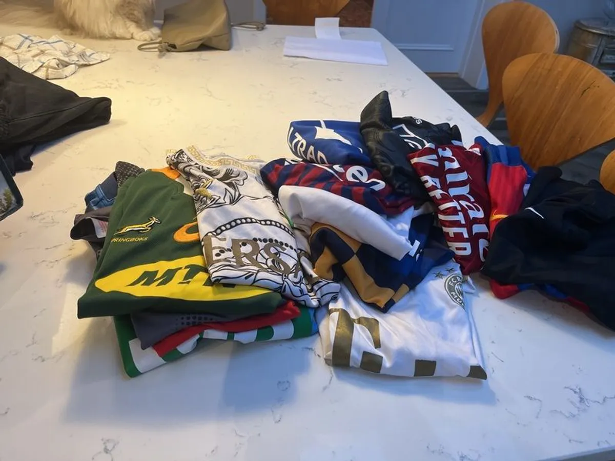 jerseys ! my son is selling his jersey collection would fit an 8 to 10 year old - Image 2