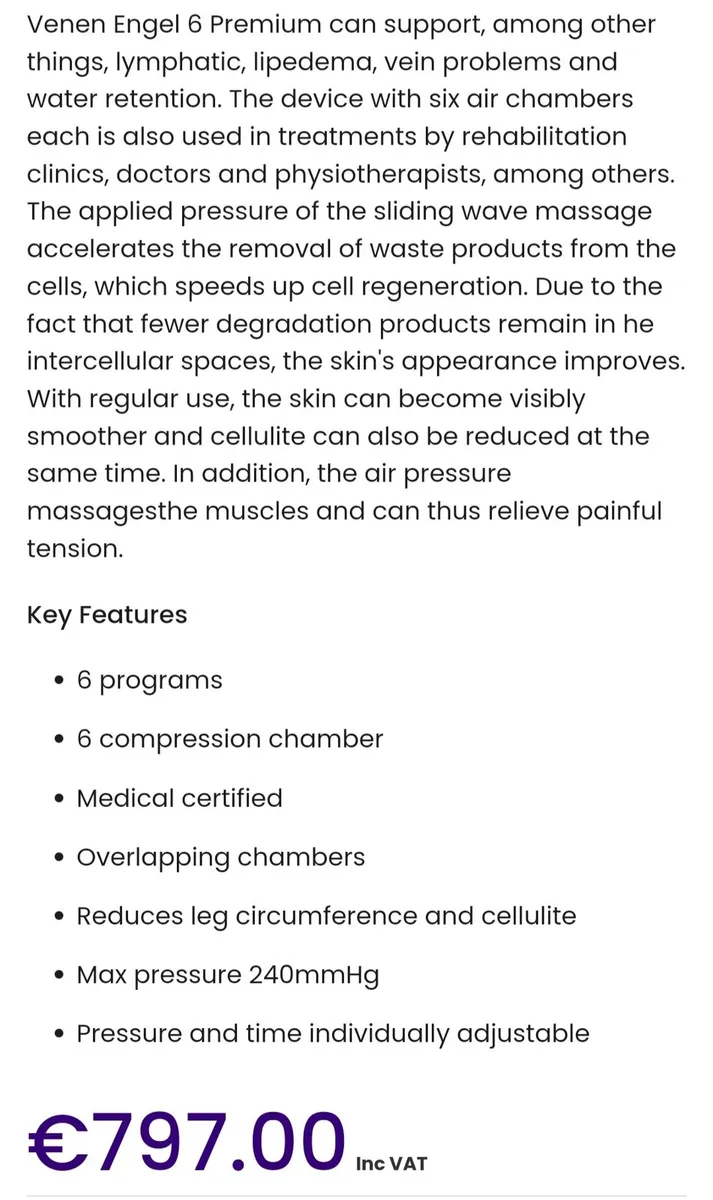 Compression massager Venen Engel Premium 6 - Image 2