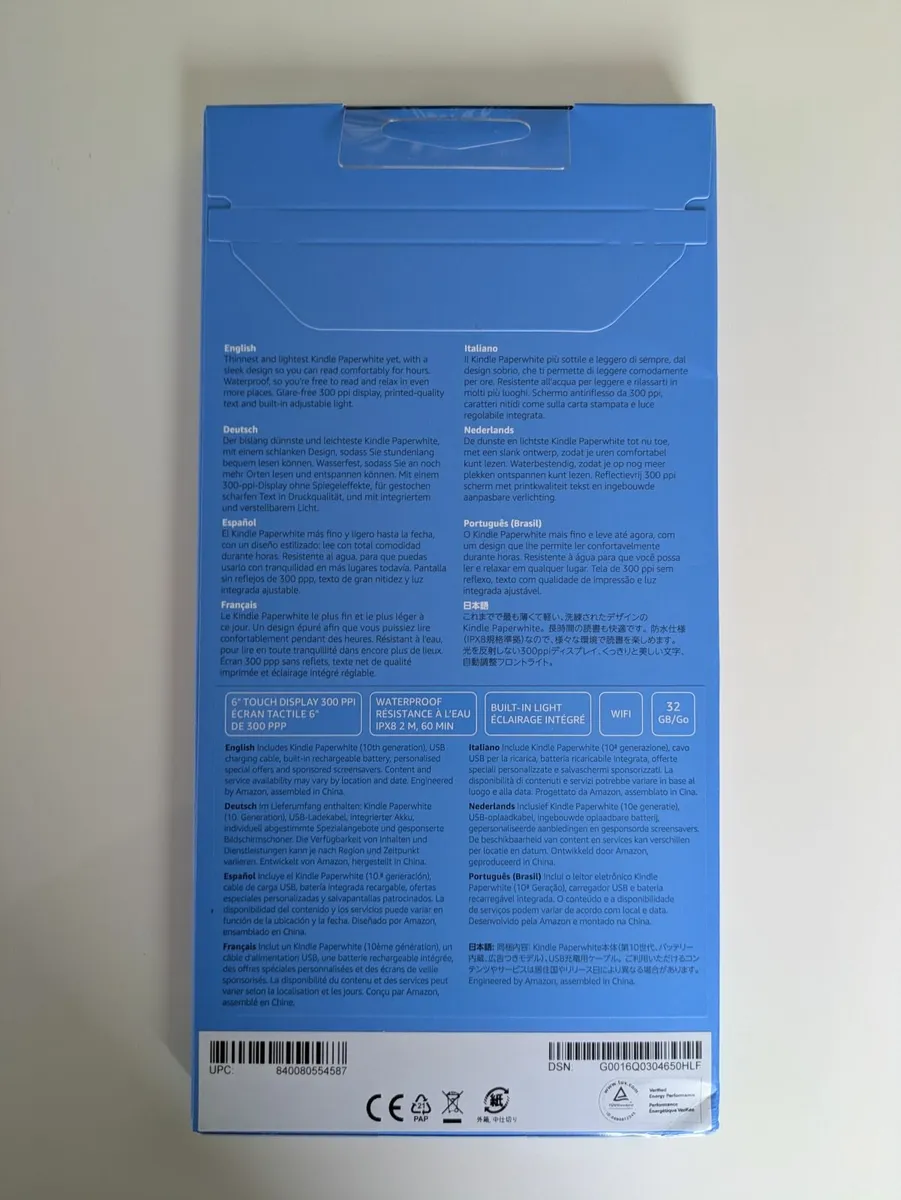 Amazon Kindle Paperwhite (10th Gen) 32 GB - New - Image 3