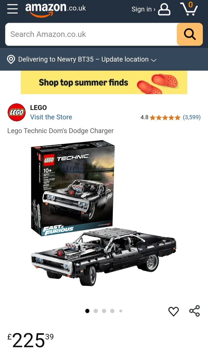 LEGO Technic 42111 Dom's Dodge Charger - Image 2