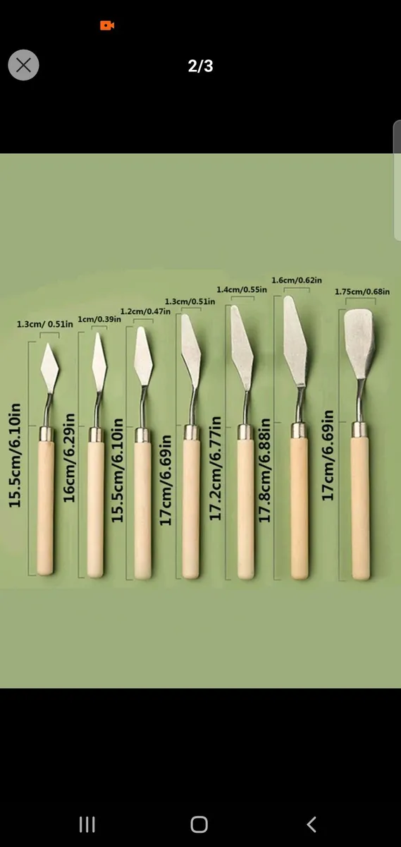 7 Palette Knives - Image 2