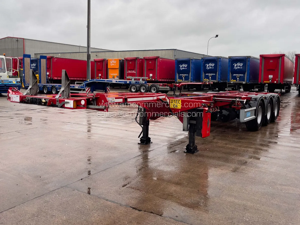 2022 D-TEC GOOSENECK SLIDING SKELETAL TRAILER - Image 3