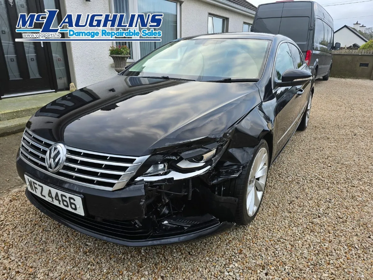 VW Passat CC Black 2013 GT Bluemotion Coupe 2.0L - Image 4
