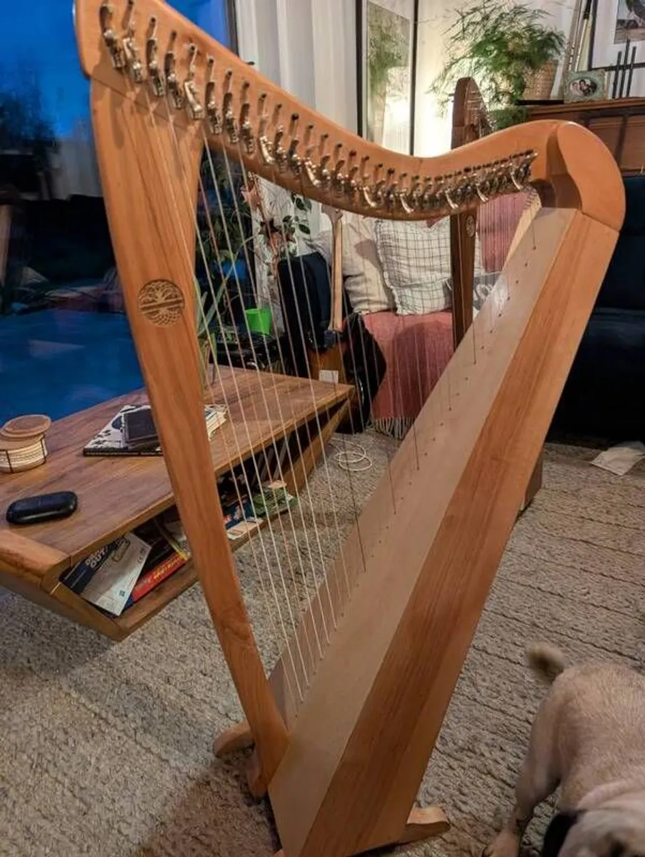 Handmade Irish Harp - 32 String Callan Harp - Image 1