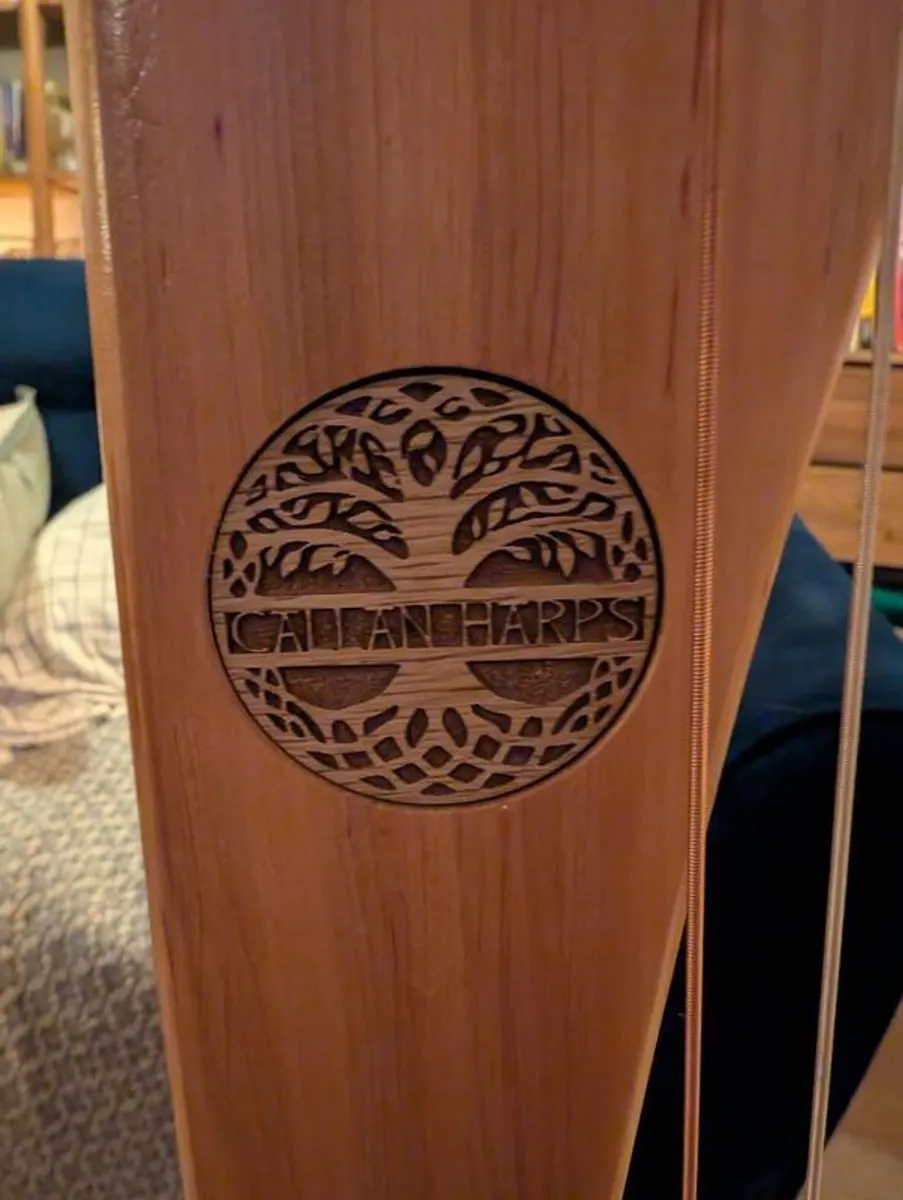 Handmade Irish Harp - 32 String Callan Harp - Image 2