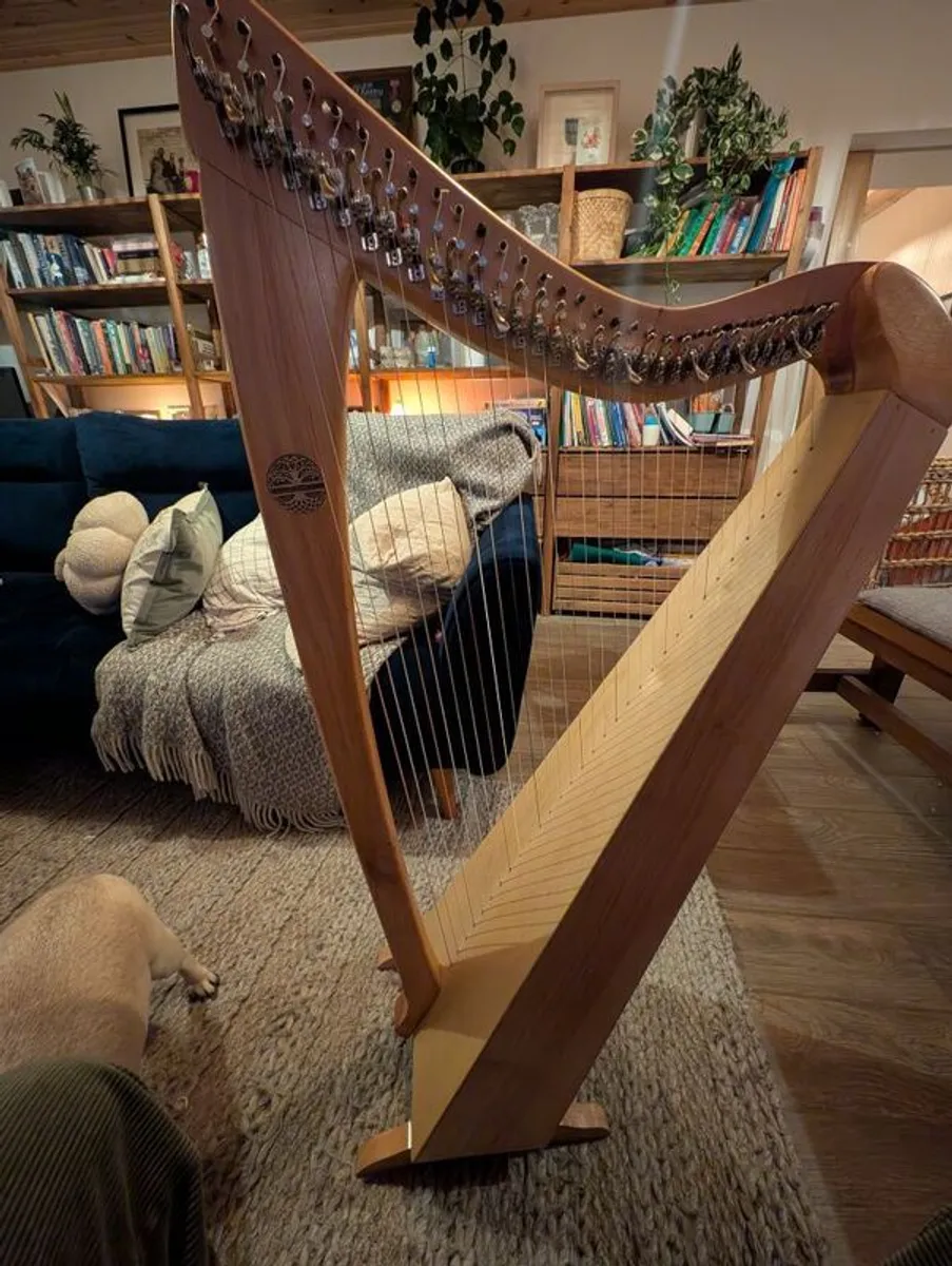 Handmade Irish Harp - 32 String Callan Harp - Image 3