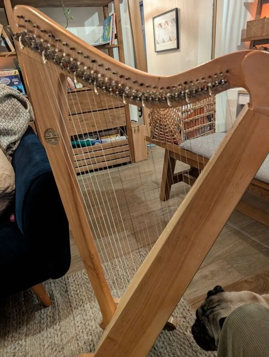 Handmade Irish Harp - 32 String Callan Harp - Image 4