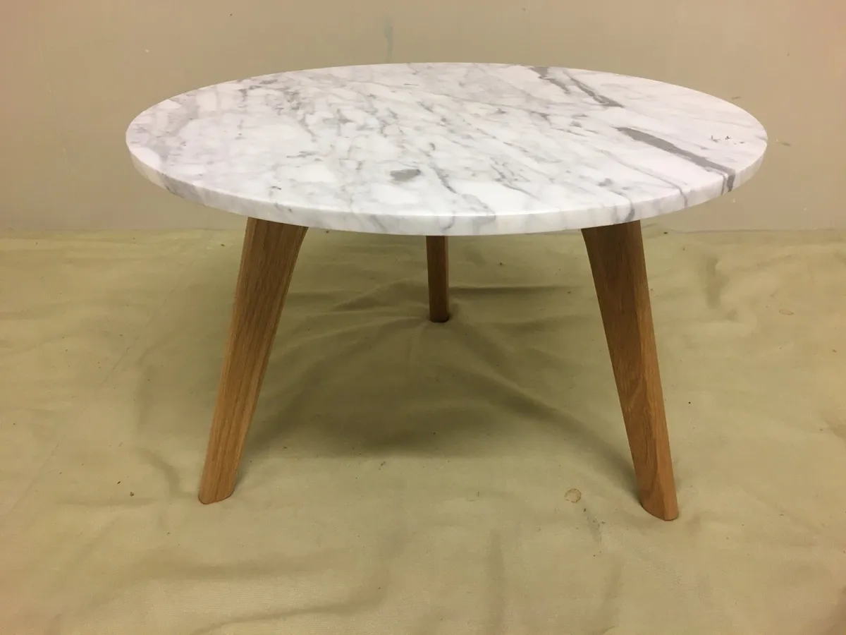 Large Marble Side Table - Image 1