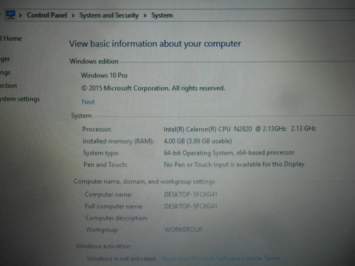 Toshiba Laptop - Image 2