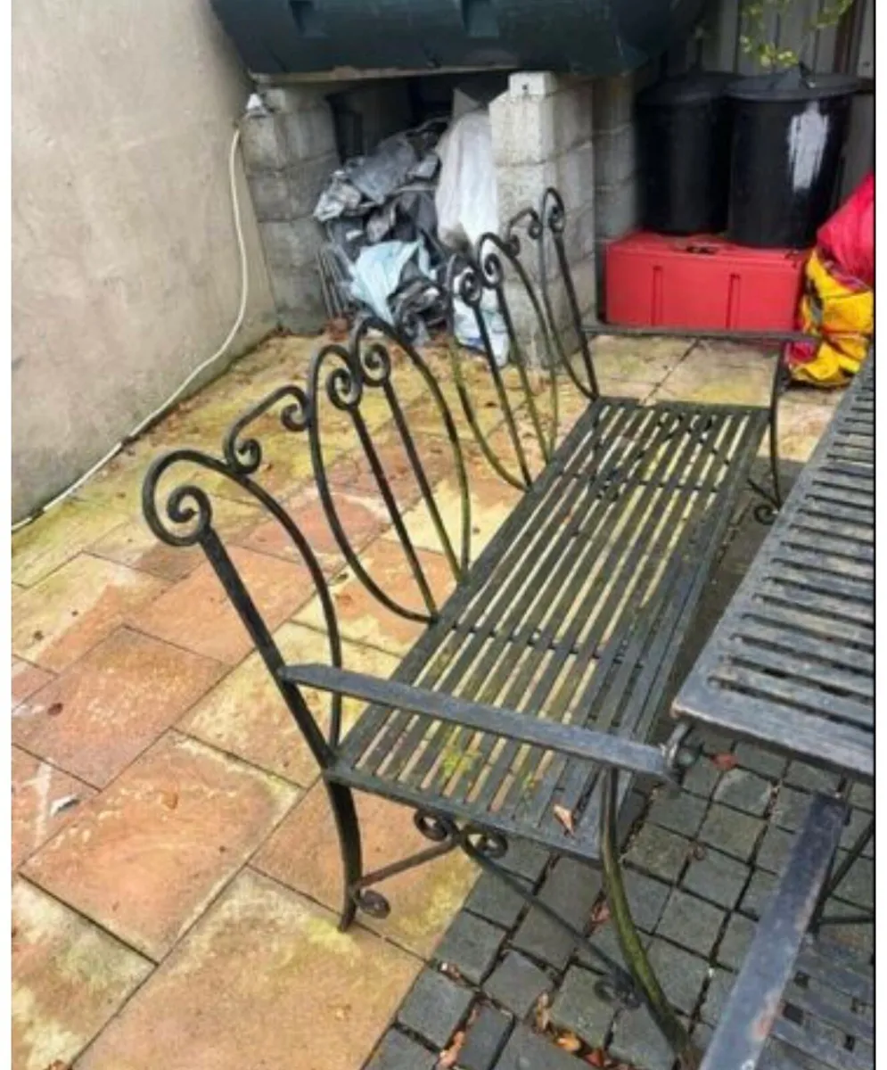 Garden Steel Table & Chairs - Image 2