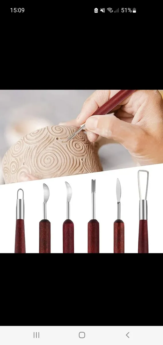 6 Double Ended Craft Sculpting Tools - Image 2